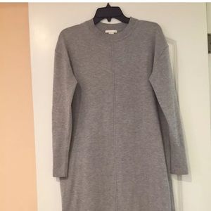 H & M gray long sleeve sweater dress